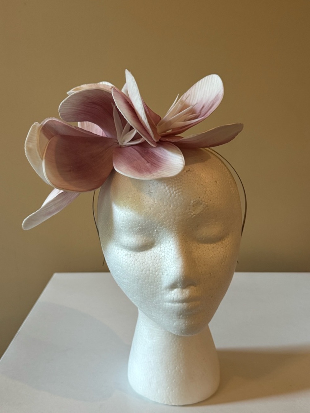 Tiffany Woodard Blush Pink Floral Fascinator – Kentucky Derby